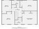 Second floor plan featuring four bedrooms, two bathrooms, and a hall at 2034 Starfire Ne Dr, Atlanta, GA 30345