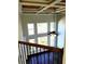 Bright foyer featuring large windows, a modern ceiling fan, and a decorative trey ceiling design at 3306 Chastain Ridge Dr, Marietta, GA 30066