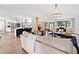 Open-concept living space combining a living room and kitchen with modern appliances at 1435 Willis Lake Nw Dr, Kennesaw, GA 30152