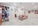 Finished basement area with a lounge and bathroom at 3331 Lockwood Sw Ct, Lilburn, GA 30047