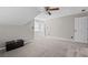 Spacious bedroom with neutral carpet, ceiling fan and bright window at 3331 Lockwood Sw Ct, Lilburn, GA 30047