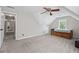 Bright bedroom with an interesting architecture, view of the hallway, and good natural light at 3331 Lockwood Sw Ct, Lilburn, GA 30047