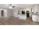 Updated kitchen with granite counters and white cabinets at 4701 Riverwood Cir, Decatur, GA 30035