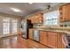 Kitchen featuring stainless steel appliances and granite countertops at 604 Lexington Way, Woodstock, GA 30189
