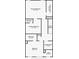 Second-floor plan features bedroom, bath, laundry, and closet dimensions at 11187 Calypso Dr # 12, Alpharetta, GA 30009