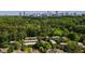Aerial view showcasing the property nestled among lush trees, offering privacy and a beautiful skyline at 331 Lakemoore Ne Dr # C, Atlanta, GA 30342