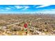 Aerial view of neighborhood with house highlighted with the city skyline in the background at 345 Wellington Sw St, Atlanta, GA 30310
