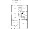 First floor plan highlighting the kitchen, living areas, and primary bedroom suite at 5920 Hart Way, Cumming, GA 30028