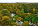 Aerial view of the home surrounded by lush, mature trees and cityscape, offering a private and serene setting at 1285 Wesley Nw Pl, Atlanta, GA 30327