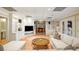 Finished basement with large TV, fireplace, and entertainment area, perfect for gathering and relaxing at 1285 Wesley Nw Pl, Atlanta, GA 30327