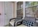 Inviting balcony with comfortable seating, perfect for relaxing outdoors at 1850 Cotillion Dr # 4306, Dunwoody, GA 30338
