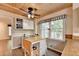 Bright breakfast nook with access to outdoor deck and featuring wood ceiling at 1900 Shady Creek Ln, Lawrenceville, GA 30043