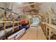 Large attic featuring open beams, spray foam insulation, and ample storage space for a variety of needs at 4840 Moon Rd, Powder Springs, GA 30127