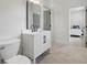Bathroom with herringbone design vanity and modern faucet at 4840 Moon Rd, Powder Springs, GA 30127