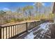 Wood deck overlooks backyard at 121 Harmony Oaks Trl, Canton, GA 30115