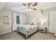 Bedroom with a ceiling fan, nice decor and a window for natural light at 1768 San Andra Dr, Marietta, GA 30062