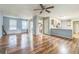 Open living area flows into kitchen, creating a spacious atmosphere at 745 Birchberry Sw Ter, Atlanta, GA 30331