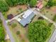 Backyard with gazebo, garden, and mature trees at 3415 Trickum Rd, Woodstock, GA 30188