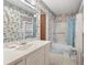 Charming bathroom features floral wallpaper and a vanity area at 6100 Prestige Valley Rd, Morrow, GA 30260