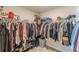 Walk-in closet features multi-level shelving and hanging rods at 3868 Sweet Iris Cir, Loganville, GA 30052