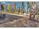 Large backyard with wooden privacy fence and mature trees at 1766 Blossom Ln, Austell, GA 30168
