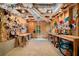 Unfinished basement with exposed ductwork and wooden beams awaiting your creative vision at 5415 Old Haven Ct, Cumming, GA 30041