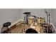 Bedroom corner shot showing tan maple drum set at 1943 Blue Heron Way, Lawrenceville, GA 30043