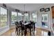 Sunlit breakfast nook with large windows providing picturesque views of the surrounding nature at 1943 Blue Heron Way, Lawrenceville, GA 30043
