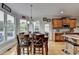 Breakfast nook with a view, wood floors, and access to the back deck at 1943 Blue Heron Way, Lawrenceville, GA 30043