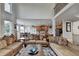 Open-concept design combines the living and kitchen area, creating a spacious and functional living space at 1943 Blue Heron Way, Lawrenceville, GA 30043