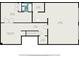 Basement floor plan showing recreation room, bedroom, bathroom, and access to the garage at 3492 Ember St, Marietta, GA 30066