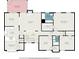 Detailed floor plan showcasing the layout of the main level with kitchen, bedrooms, and living spaces at 3492 Ember St, Marietta, GA 30066