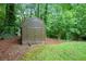 Backyard shed with a gable roof at 3492 Ember St, Marietta, GA 30066