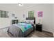 Cozy bedroom with playful decor, featuring a comfortable bed and bright natural light at 4781 Brownsville Rd, Powder Springs, GA 30127