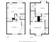 Combined first and second floor plans showing layout with dimensions and room names at 104 Verlaine Nw Pl, Atlanta, GA 30327