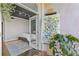 Cozy bedroom showcasing a glimpse into a serene retreat, featuring an adjoining art space with bright artwork at 130 26Th St # 706, Atlanta, GA 30309