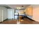 Kitchen with stainless steel appliances, granite countertops and modern fixtures at 115 W Peachtree Nw Pl # 709, Atlanta, GA 30313