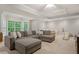 Basement with comfortable seating, neutral carpet, and multiple windows for natural light at 4555 Peachtree Dunwoody Rd, Sandy Springs, GA 30342