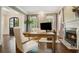 Bright office space with a fireplace, hardwood floors, and neutral decor at 4555 Peachtree Dunwoody Rd, Sandy Springs, GA 30342
