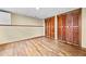 Spacious bedroom with beautiful floors and closet with shutter style doors at 4805 Forest Way Ct, Marietta, GA 30066