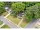 Aerial shot of a home on a tree-lined street with green grass at 992 Estes Sw Dr, Atlanta, GA 30310