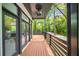 Spacious deck with ceiling fan overlooking private lot at 1676 Carroll Nw Dr, Atlanta, GA 30318