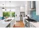 Modern kitchen featuring stainless steel appliances, sleek countertops, and ample cabinet space at 1676 Carroll Nw Dr, Atlanta, GA 30318