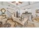 Spacious living area showcasing a kitchen island and stylish decor at 2142 Arnage Dr, Lithonia, GA 30058