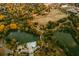 An aerial view of Piedmont Park with lakes, trees, and a pool at 222 12Th Ne St # 1806, Atlanta, GA 30309