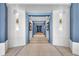 Contemporary hallway features stylish lighting and design accents at 222 12Th Ne St # 1806, Atlanta, GA 30309