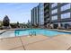 Beautiful community pool with city views and easy access for all residents at 222 12Th Ne St # 1806, Atlanta, GA 30309