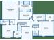 Detailed floor plan highlighting primary bedroom, bedrooms, closets, bathrooms, and laundry room layout at 427 Oscar Ct, Mcdonough, GA 30252