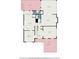 Detailed first floor plan featuring a kitchen, dining room, living room, Gathering room, and sunroom at 4754 Kelley Se Ct, Mableton, GA 30126