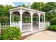 View of inside the fenced gazebo with seating area near the pool at 1510 Pecan Plantation Ct, Loganville, GA 30052